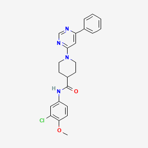 N-(3-chloro-4-methoxyphenyl)-1-(6-phenylpyrimidin-4-yl)piperidine-4-carboxamide