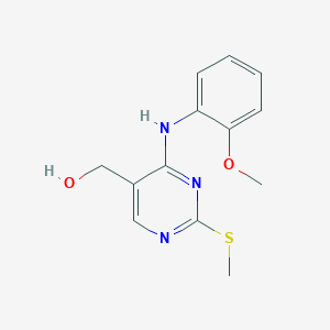 molecular formula C13H15N3O2S B1497491 (4-((2-Methoxyphenyl)amino)-2-(methylthio)pyrimidin-5-yl)methanol 