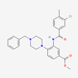 Methyl 4-(4-benzylpiperazin-1-yl)-3-{[(3-chloro-4-methylphenyl)carbonyl]amino}benzoate