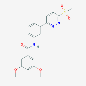 3,5-dimethoxy-N-(3-(6-(methylsulfonyl)pyridazin-3-yl)phenyl)benzamide