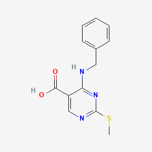 molecular formula C13H13N3O2S B1497498 4-(Benzylamino)-2-(methylthio)pyrimidine-5-carboxylic acid CAS No. 686267-34-5