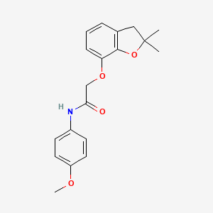 2-((2,2-dimethyl-2,3-dihydrobenzofuran-7-yl)oxy)-N-(4-methoxyphenyl)acetamide