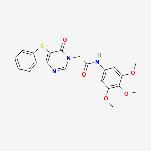 2-(4-oxo[1]benzothieno[3,2-d]pyrimidin-3(4H)-yl)-N-(3,4,5-trimethoxyphenyl)acetamide