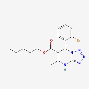 Pentyl 7-(2-bromophenyl)-5-methyl-4,7-dihydrotetrazolo[1,5-a]pyrimidine-6-carboxylate