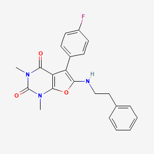 5-(4-fluorophenyl)-1,3-dimethyl-6-[(2-phenylethyl)amino]furo[2,3-d]pyrimidine-2,4(1H,3H)-dione