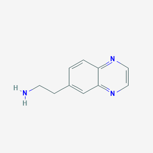 molecular formula C10H11N3 B1497504 6-Quinoxalineethanamine CAS No. 910395-65-2