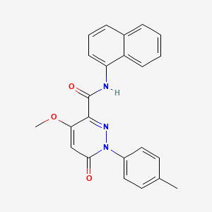 4-methoxy-N-(naphthalen-1-yl)-6-oxo-1-(p-tolyl)-1,6-dihydropyridazine-3-carboxamide