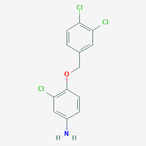 3-Chloro-4-[(3,4-dichlorophenyl)methoxy]benzenamine
