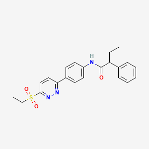 N-(4-(6-(ethylsulfonyl)pyridazin-3-yl)phenyl)-2-phenylbutanamide