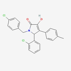 1-(4-chlorobenzyl)-5-(2-chlorophenyl)-3-hydroxy-4-(4-methylphenyl)-1,5-dihydro-2H-pyrrol-2-one