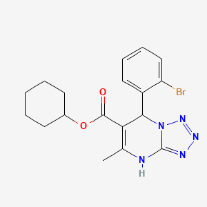 Cyclohexyl 7-(2-bromophenyl)-5-methyl-4,7-dihydrotetrazolo[1,5-a]pyrimidine-6-carboxylate