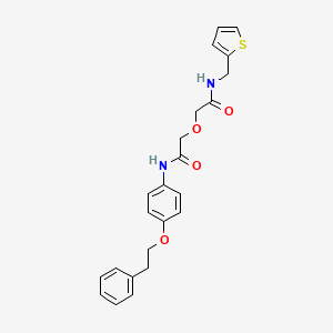 2-(2-oxo-2-{[4-(2-phenylethoxy)phenyl]amino}ethoxy)-N-(thiophen-2-ylmethyl)acetamide