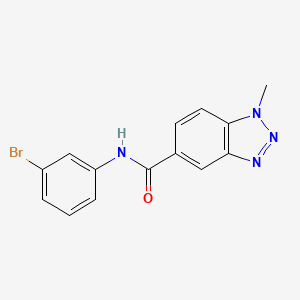 N-(3-bromophenyl)-1-methyl-1H-benzotriazole-5-carboxamide