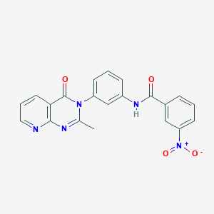 N-(3-(2-methyl-4-oxopyrido[2,3-d]pyrimidin-3(4H)-yl)phenyl)-3-nitrobenzamide