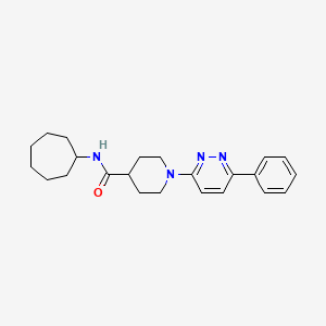 N-cycloheptyl-1-(6-phenylpyridazin-3-yl)piperidine-4-carboxamide