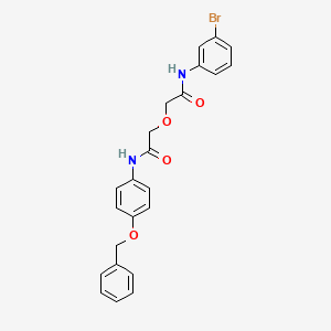 molecular formula C23H21BrN2O4 B14975156 2-(2-{[4-(benzyloxy)phenyl]amino}-2-oxoethoxy)-N-(3-bromophenyl)acetamide 