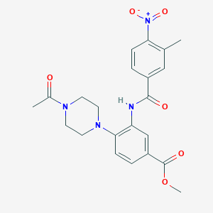 Methyl 4-(4-acetylpiperazin-1-yl)-3-{[(3-methyl-4-nitrophenyl)carbonyl]amino}benzoate