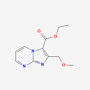 molecular formula C11H13N3O3 B1497520 Ethyl 2-(methoxymethyl)imidazo[1,2-a]pyrimidine-3-carboxylate 