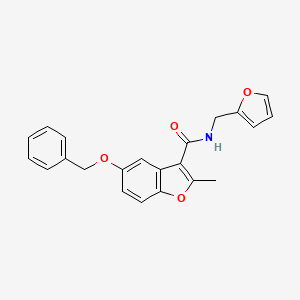 5-(benzyloxy)-N-(furan-2-ylmethyl)-2-methylbenzofuran-3-carboxamide