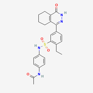 molecular formula C24H26N4O4S B14975319 N-[4-({[2-ethyl-5-(4-oxo-3,4,5,6,7,8-hexahydrophthalazin-1-yl)phenyl]sulfonyl}amino)phenyl]acetamide 