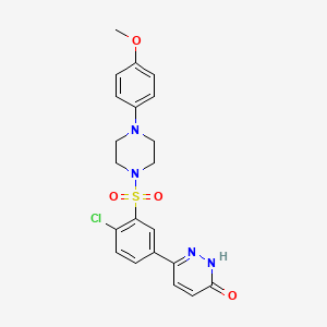 6-(4-chloro-3-{[4-(4-methoxyphenyl)piperazin-1-yl]sulfonyl}phenyl)pyridazin-3(2H)-one