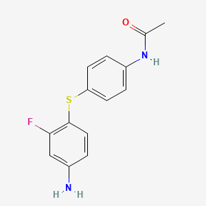 molecular formula C14H13FN2OS B1497536 N-[4-[(4-Amino-2-fluorophenyl)thio]phenyl]acetamide CAS No. 771477-12-4
