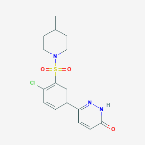 6-{4-chloro-3-[(4-methylpiperidin-1-yl)sulfonyl]phenyl}pyridazin-3(2H)-one