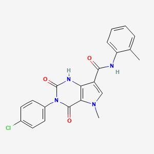 3-(4-chlorophenyl)-5-methyl-2,4-dioxo-N-(o-tolyl)-2,3,4,5-tetrahydro-1H-pyrrolo[3,2-d]pyrimidine-7-carboxamide