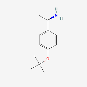 molecular formula C12H19NO B1497541 (R)-1-(4-tert-butoxyphenyl)ethylamine 