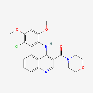 (4-((5-Chloro-2,4-dimethoxyphenyl)amino)quinolin-3-yl)(morpholino)methanone