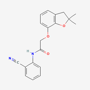 N-(2-cyanophenyl)-2-[(2,2-dimethyl-2,3-dihydro-1-benzofuran-7-yl)oxy]acetamide