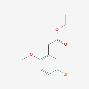 molecular formula C11H13BrO3 B1497545 Ethyl (5-bromo-2-methoxyphenyl)acetate 