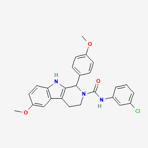 molecular formula C26H24ClN3O3 B14975451 N-(3-chlorophenyl)-6-methoxy-1-(4-methoxyphenyl)-1,3,4,9-tetrahydro-2H-beta-carboline-2-carboxamide 