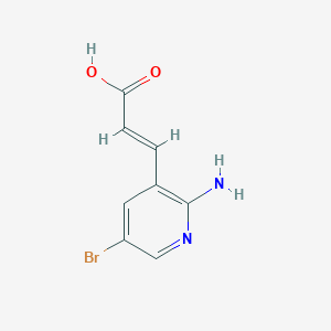 molecular formula C8H7BrN2O2 B1497549 3-(2-Amino-5-bromopyridin-3-YL)acrylic acid 