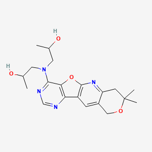 molecular formula C20H26N4O4 B14975531 1-[(5,5-dimethyl-6,17-dioxa-2,12,14-triazatetracyclo[8.7.0.03,8.011,16]heptadeca-1(10),2,8,11(16),12,14-hexaen-15-yl)-(2-hydroxypropyl)amino]propan-2-ol 