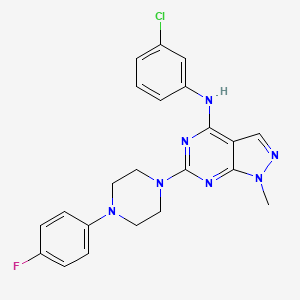 N-(3-chlorophenyl)-6-[4-(4-fluorophenyl)piperazin-1-yl]-1-methyl-1H-pyrazolo[3,4-d]pyrimidin-4-amine