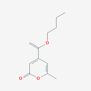 molecular formula C12H16O3 B1497558 4-(1-Butoxyvinyl)-6-methylpyran-2-one CAS No. 872452-04-5