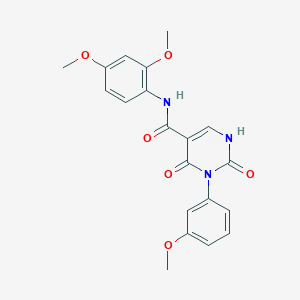 N-(2,4-dimethoxyphenyl)-3-(3-methoxyphenyl)-2,4-dioxo-1,2,3,4-tetrahydropyrimidine-5-carboxamide