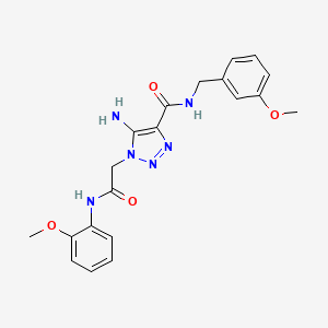 5-amino-N-(3-methoxybenzyl)-1-{2-[(2-methoxyphenyl)amino]-2-oxoethyl}-1H-1,2,3-triazole-4-carboxamide