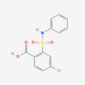molecular formula C13H10ClNO4S B1497575 4-氯-2-(N-苯磺酰胺基)苯甲酸 CAS No. 887587-31-7