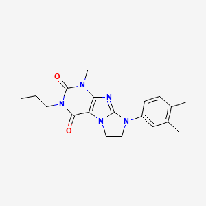 6-(3,4-Dimethylphenyl)-4-methyl-2-propyl-7,8-dihydropurino[7,8-a]imidazole-1,3-dione