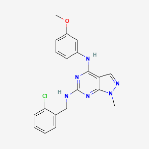 N~6~-(2-chlorobenzyl)-N~4~-(3-methoxyphenyl)-1-methyl-1H-pyrazolo[3,4-d]pyrimidine-4,6-diamine