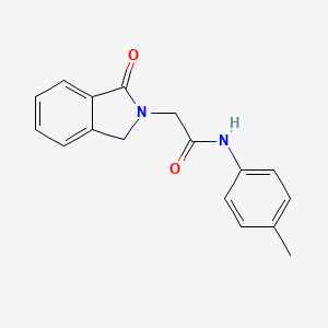 N-(4-methylphenyl)-2-(1-oxo-1,3-dihydro-2H-isoindol-2-yl)acetamide