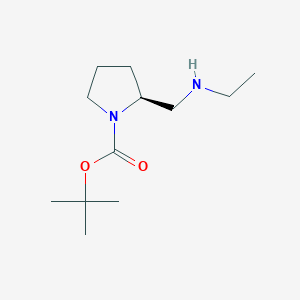 molecular formula C12H24N2O2 B1497582 (S)-Tert-butyl 2-((ethylamino)methyl)pyrrolidine-1-carboxylate CAS No. 1009075-39-1