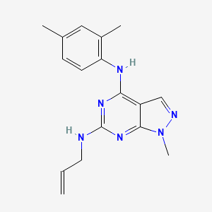 N~4~-(2,4-dimethylphenyl)-1-methyl-N~6~-(prop-2-en-1-yl)-1H-pyrazolo[3,4-d]pyrimidine-4,6-diamine