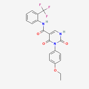 3-(4-ethoxyphenyl)-2,4-dioxo-N-[2-(trifluoromethyl)phenyl]-1,2,3,4-tetrahydropyrimidine-5-carboxamide