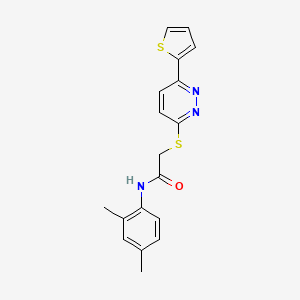 N-(2,4-Dimethylphenyl)-2-{[6-(thiophen-2-YL)pyridazin-3-YL]sulfanyl}acetamide