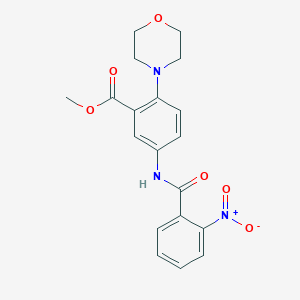 Methyl 2-(morpholin-4-yl)-5-{[(2-nitrophenyl)carbonyl]amino}benzoate