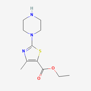 molecular formula C11H17N3O2S B1497584 Ethyl 2-piperazine-4-methyl thiazole-5-carboxylate CAS No. 905807-72-9