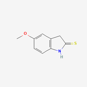 molecular formula C9H9NOS B1497587 5-Methoxy-1,3-dihydro-2H-indole-2-thione CAS No. 73424-96-1
